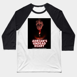 Adrian's Undead Diary smoke poster Baseball T-Shirt